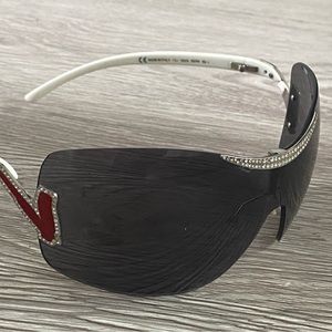 Valentino oversized sunglasses gray lenses embellished logo 5412S retro